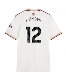 Arsenal Jurrien Timber #12 Maglia Gara Terza Repliche 2025-26 Maniche Corte Arsenal Jurrien Timber #12 Maglia Gara Terza Repliche 2025-26 Maniche Corte